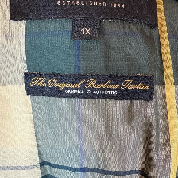 Barbour Womens Mickley Corduroy Trimmed Quilted Jacket Black Brown Size 1XL New - Picture 8 of 13